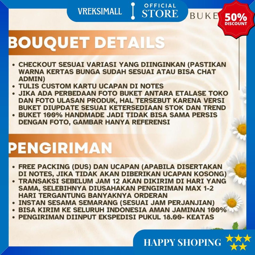 Buket Bunga Mawar 5 Stem Spon/Buket Bunga Artificial Premium/Buket Ulang Tahun Buket Wisuda Termurah