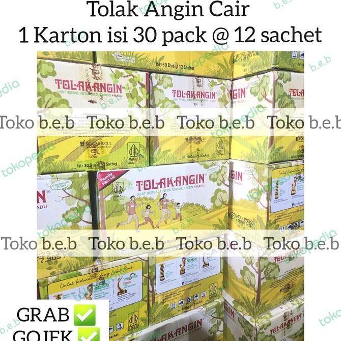 NEW Tolak Angin Cair isi 12 sachet karton 30 box dus grosir