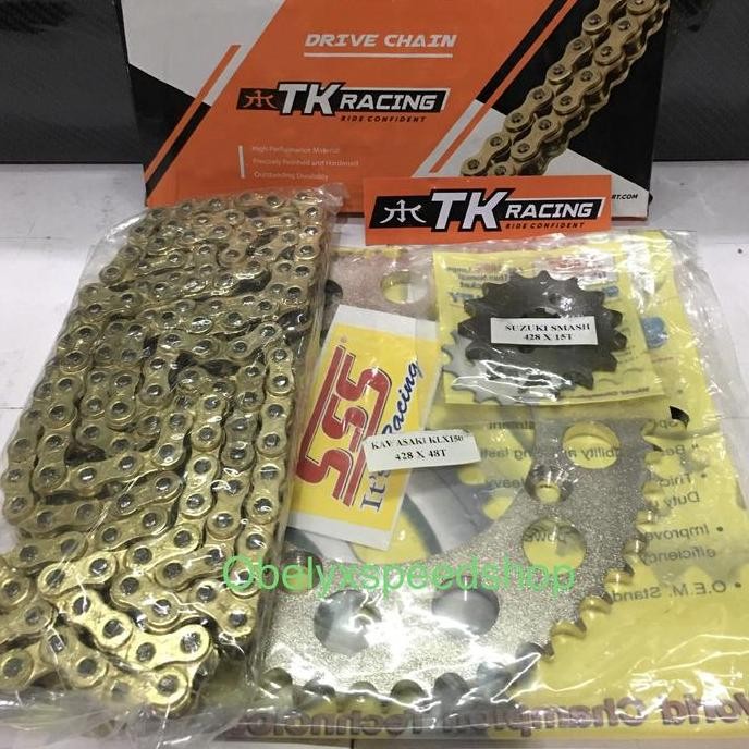 Gearset SSS 428 Rantai TK Racing KLX