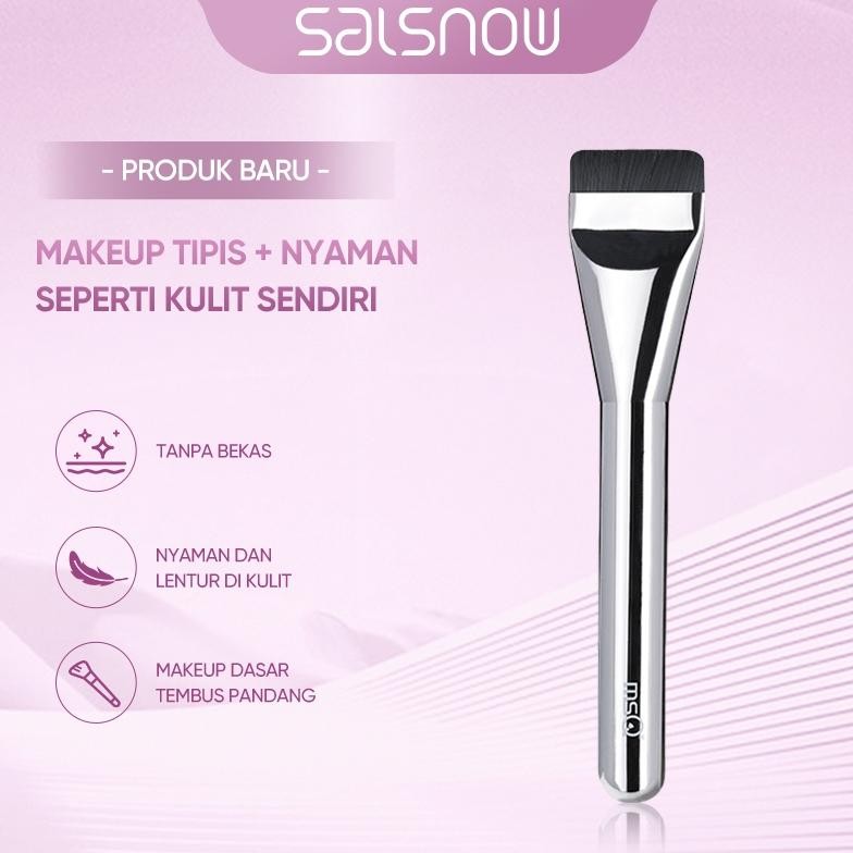 

baru salsnow kuas foundation tipis & rata - hasil riasan natural tanpa bekas cocok pemula
