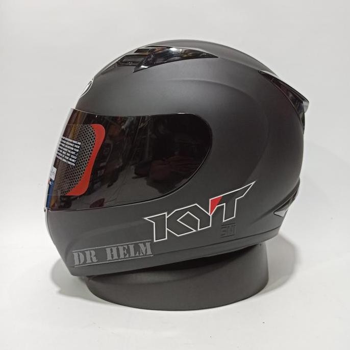 TERBARU - HELM KYT R10 BLACK DOF HITAM DOF SIZE XXL (UKURAN XXL)