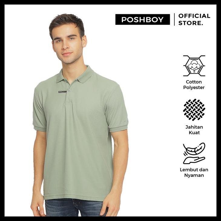 Poshboy Basic Polo Shirt - Kaos Kerah Pria Lengan Pendek Best Seller