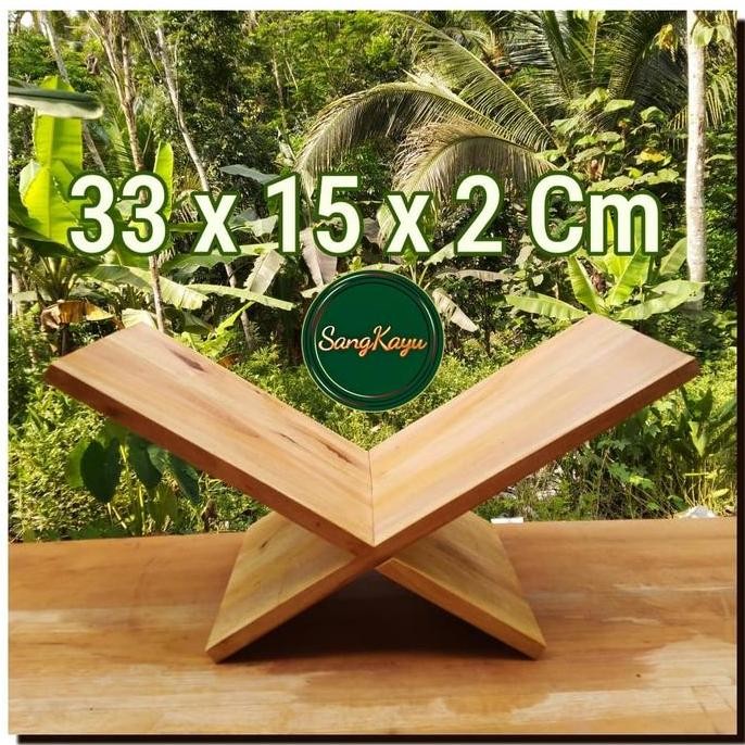 new   Book stand rekal Al-Qur'an 33x15x2cm Stand buku Stand Al-Qur'an
