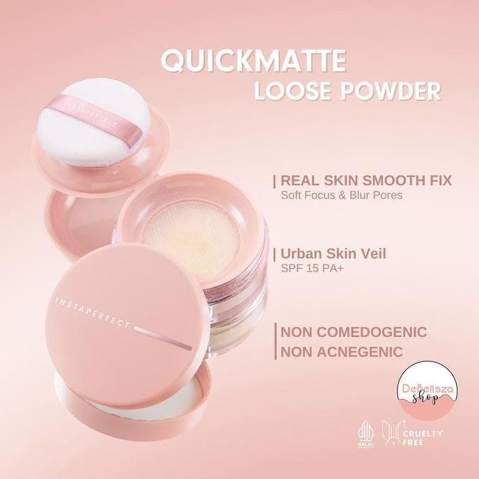 Wardah Instaperfect Quickmatte Loose Powder - Bedak Tabur