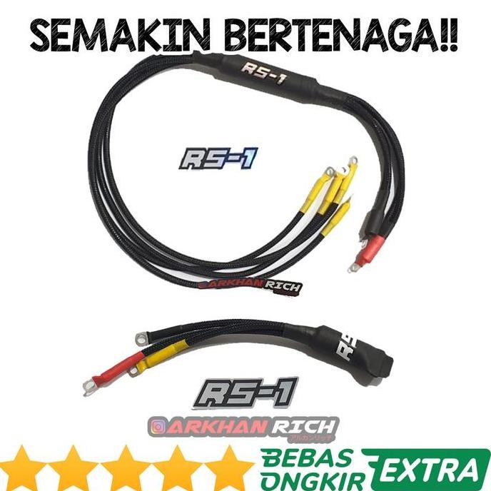 PAKET KABEL GROUNDING MOTOR MOBIL RS-1 KODE B4 PRO + VOLT STABILIZER MURAH