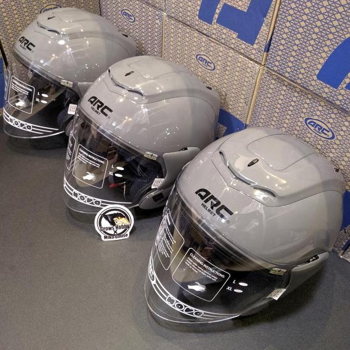 Helm ARC RITZ Original Malaysia Solid Modern Grey