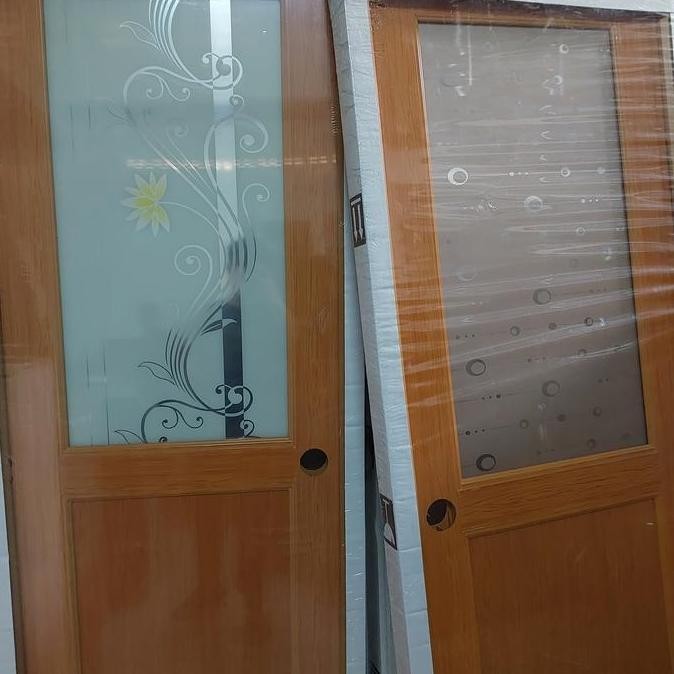 PINTU KAMAR MANDI UPVC-PINTU KAMAR MANDI KACA SIAP PASANG