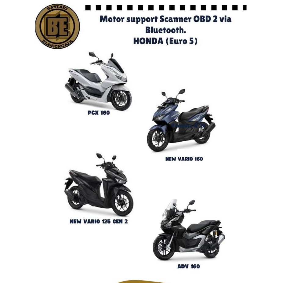 SCANNER OBD 2 Untuk ECU MOTOR INJEKSI HONDA dan YAMAHA murah