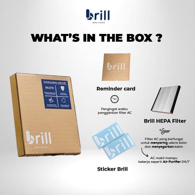 Brill HEPA Filter - HONDA - Filter Kabin Mobil/Filter AC/Car Cabin Filter/AC Filter/Filter AC Mobil/