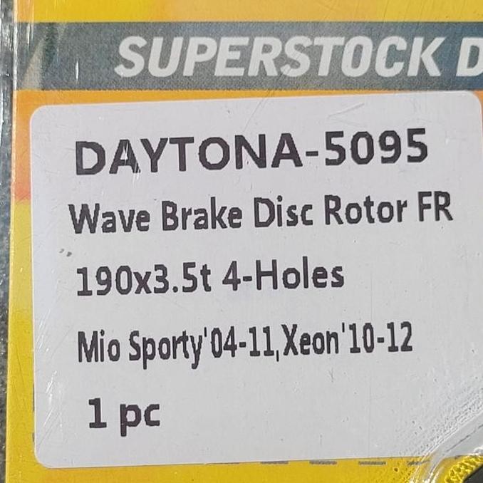 . PIRINGAN REM DAYTONA MIO SPORTY  - XEON 4 LUBANG WAVE STYLE DISC BRAKE