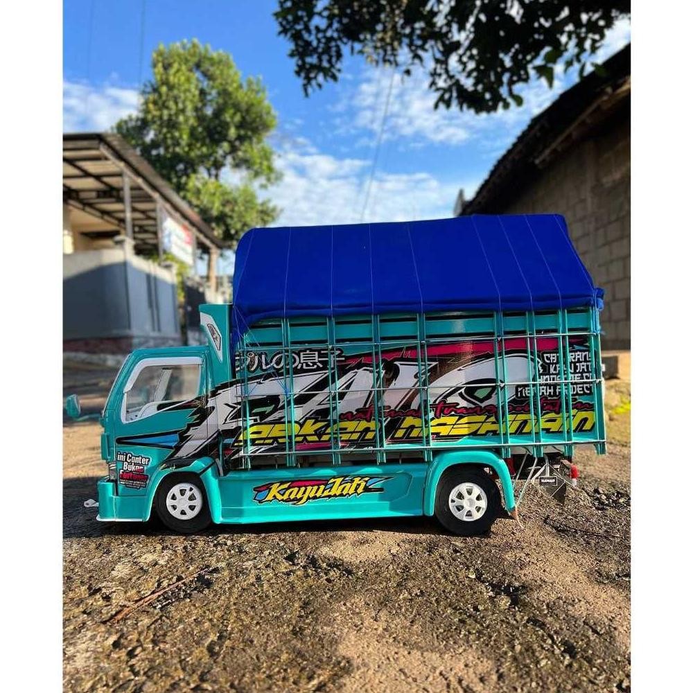 Mainan Truk Oleng Asli Ukuran Jumbo Kayu 30 Full Lampu Led Bonus Terpal Mainan Truk Oleng Asli Ukura