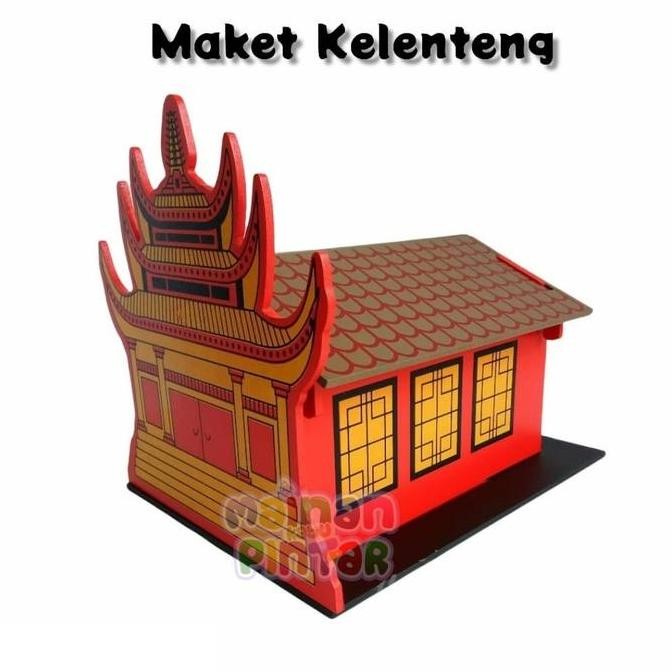 Maket Rumah Ibadah 3D Masjid Gereja Pura Wihara Klenteng