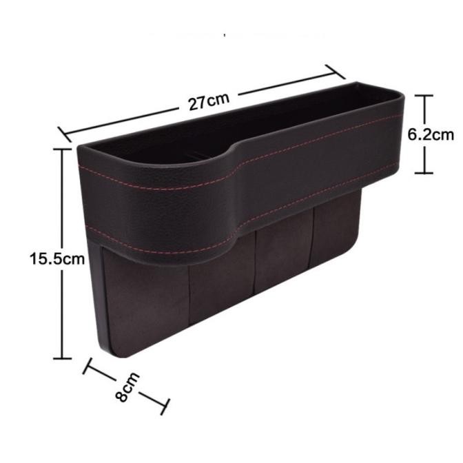 (Expert) Organizer Mobil/Kulit PU Seat Car Organizer Rak Slep Samping Mobil