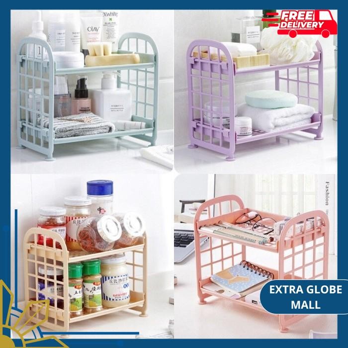 

RAK MINI MEJA 2 SUSUN TINGKAT KECIL KERJA KANTOR STASIONERY KOSMETIK BAHAN BERKUALITAS !!