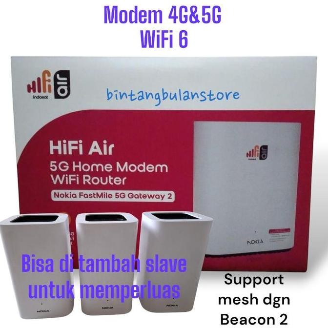 TERLARIS - Modem Unlock All Operator Nokia 5G Fastmile gateway 2 Cat 19 WiFi6