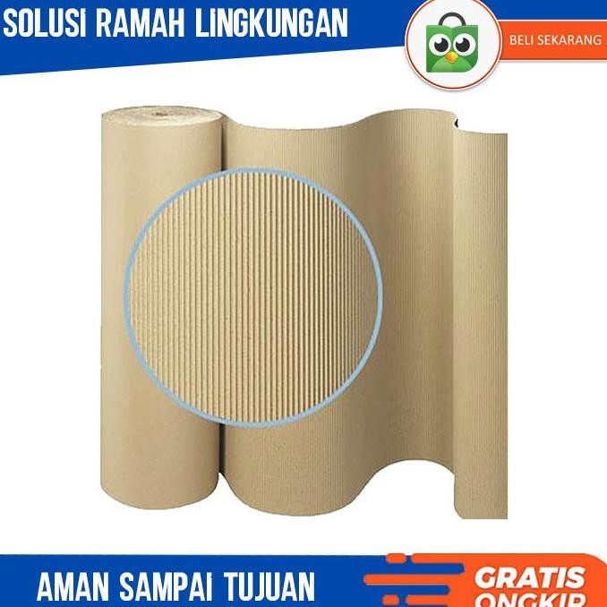

TERLARIS - Single Face 80 Cm Kardus Roll Lembaran Gulungan Corrugated Gelombang