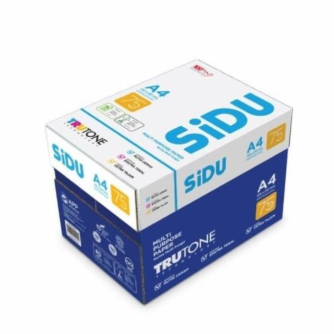 

BEBAS ONGKIR - Kertas HVS Sidu Sinar Dunia A4 70 / 75 gram ( 5 rim ) GOJEK / GRAB