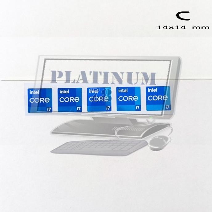 (Expert) Sticker Stiker Logo intel Core i7 Gen 11 Original