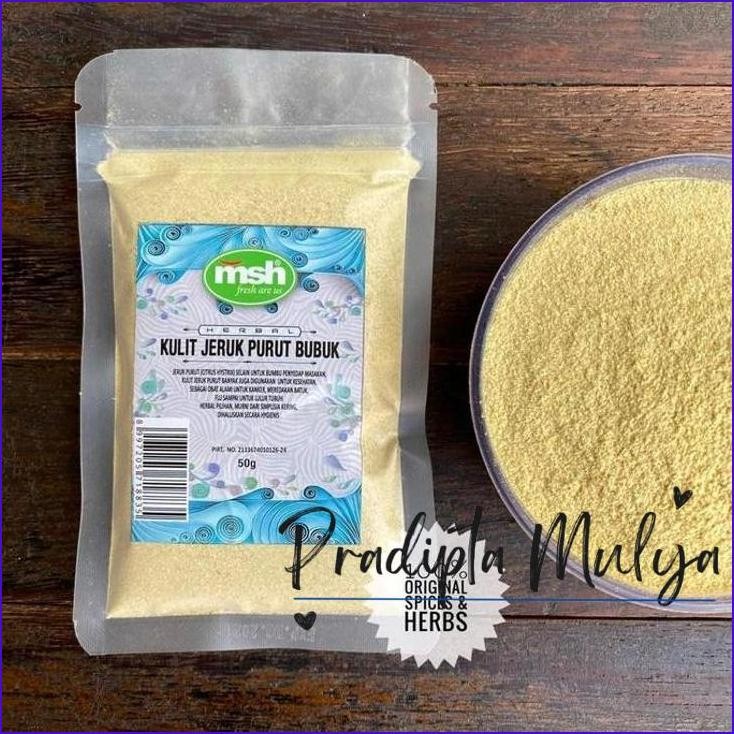 

Stok Ready.! Kulit Jeruk Purut Bubuk 50Gr