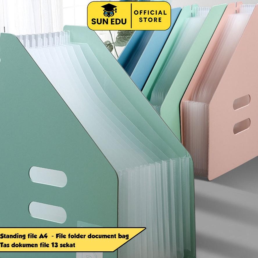 

TERMURAH Standing File A4/ File Folder Document Bag/ Tas Dokumen File 13 Sekat Siap kirim