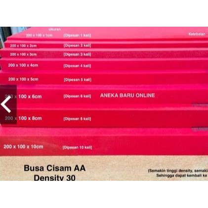 TERBARU - Busa Spon Sponge Cisam AA Kasur, Sofa, Jok, Matras, Matrass,