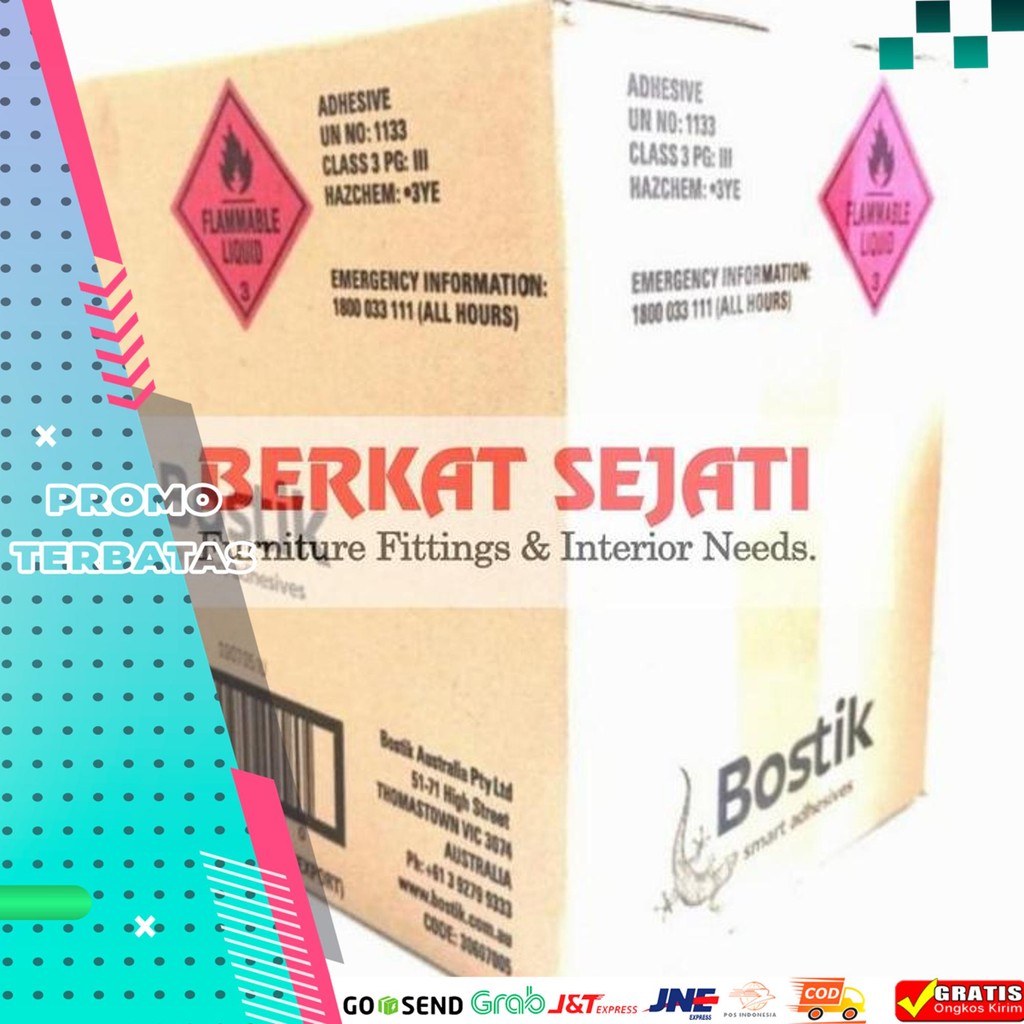 GOSEND LEM KAYU KACA ALUMUNIUM KERAMIK BATU BATA METAL NO MORE NAILS BOSTIK