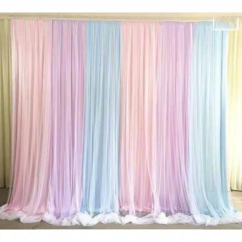 backdrop background dekorasi pesta Kombinasi warna