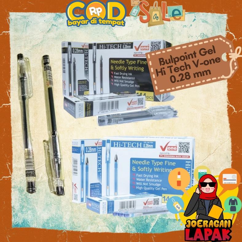 

Pena Isi Satuan Hi-Tech 0.28Mm Perpack Biru/Hitam V-One Pen Bulpoin Pulpen Bulpen 12Pcs Grosir New Product