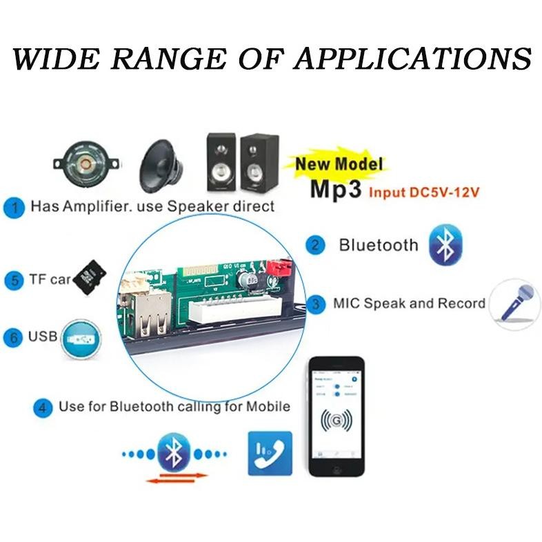 An85 Ow42 d-54 Modul Mp3 Bluetooth Kit Remote Usb Bluetooth 5.0/ KIT MODUL MP3 BT KIT MP3 KIT PEMUTA