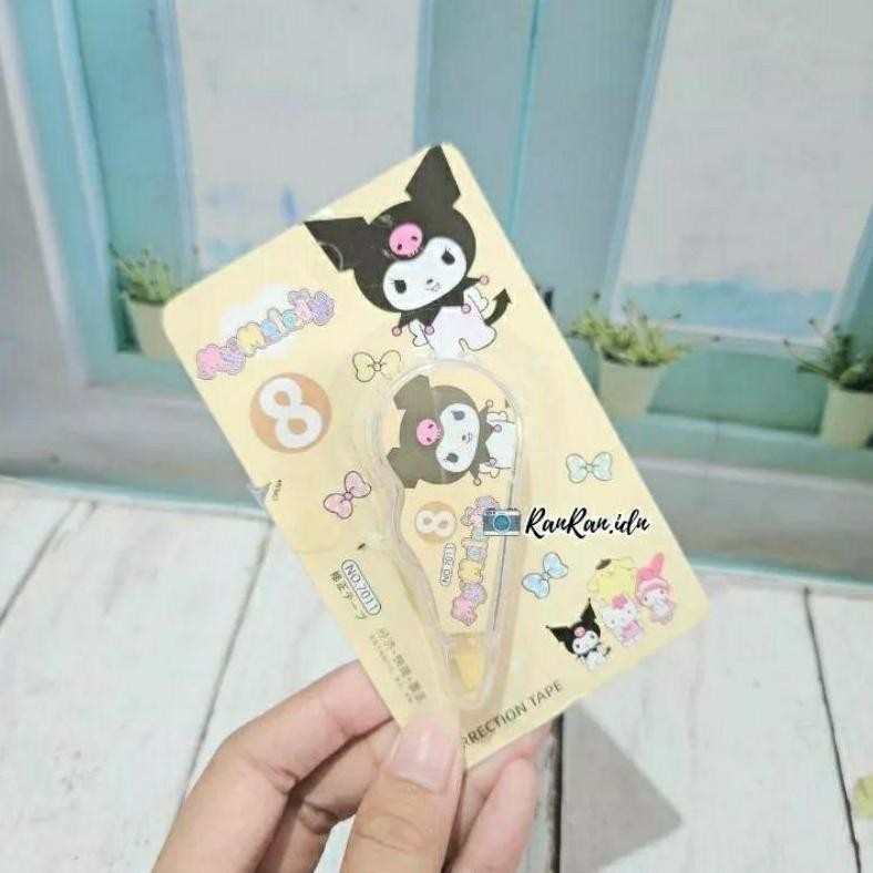 

Stipo Mini Sanrio Tipe X Karakter - Correction Tape Kertas Alat Tulis Roll Kekinian Viral