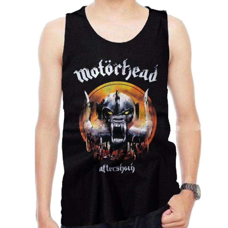 lekmong musik kaos band Motorhead singlet pria JunDW