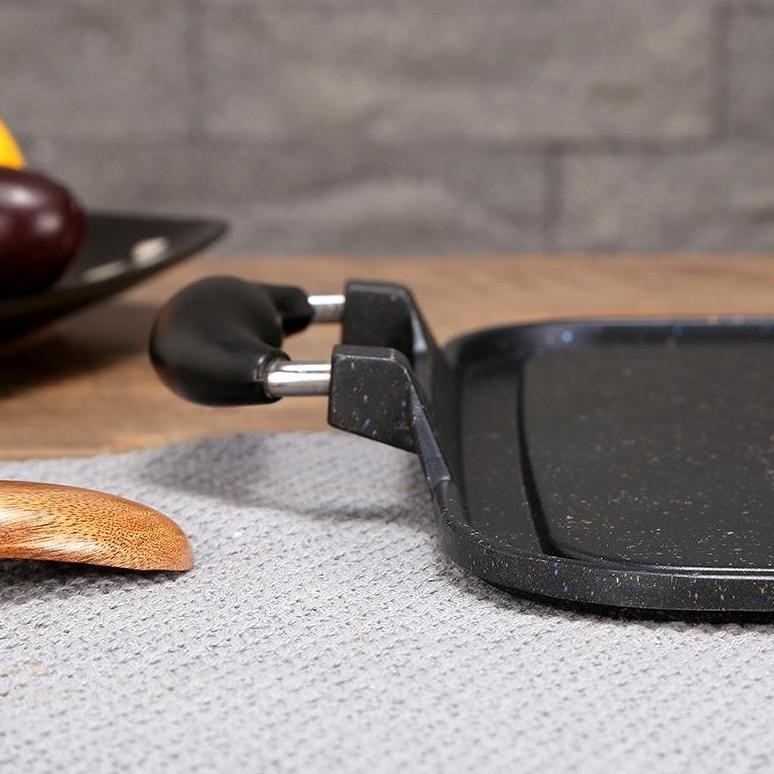 Multi Grill Pan Wajan Barbeque Panggangan Teflon Shabu Alat Bbq Fancy Multi Anti Lengket Godenpany H