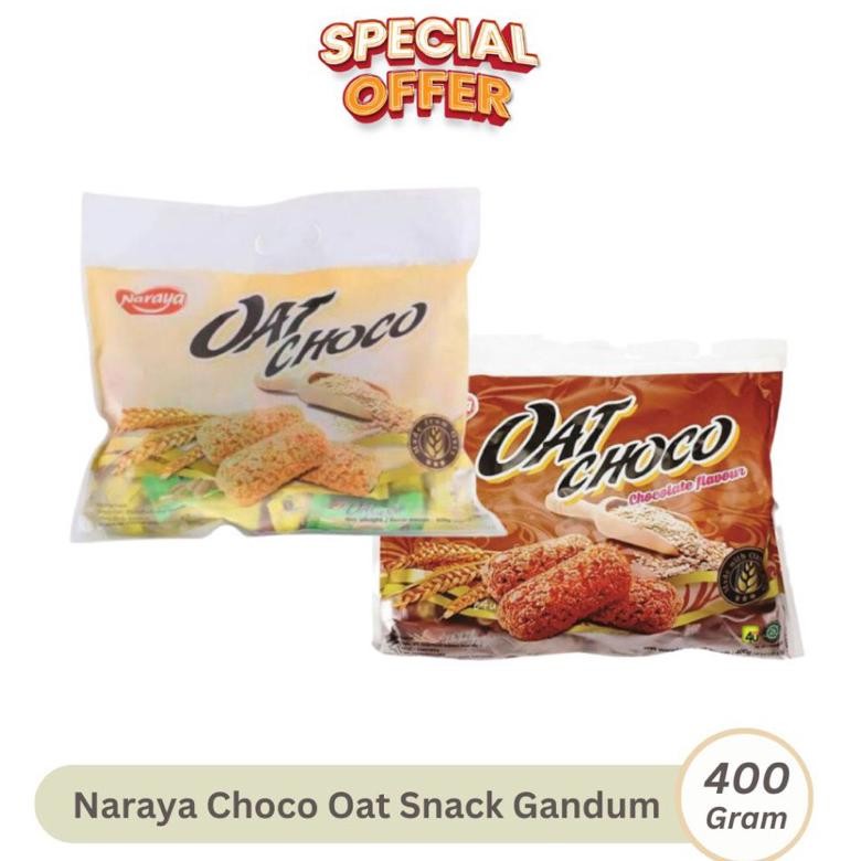 

Oat Choco Naraya Isi 40 Bungkus 400 Gram Coklat Origina Pandan Greentea Jajan Lebaran Snack Ready