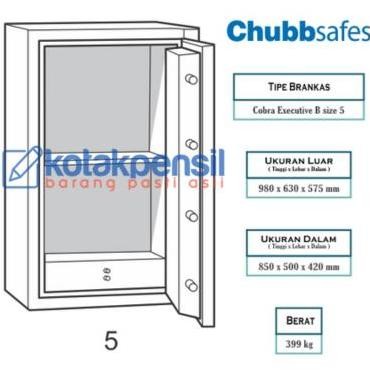 Brankas Chubb Cobra Executive B Size 5 Lemari Besi Brangkas Chubbsafes
