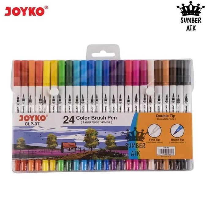

Sale Color Brush Pen Pena Kuas Warna Joyko Clp-07 24 Warna Color