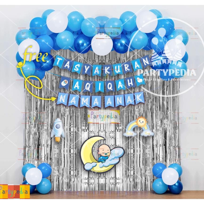 PAKET DEKORASI AQIQAH ANAK LAKI-LAKI