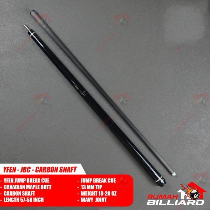 STICK BILLIARD - BILLIARD CUE - YFEN JUMP BREAK CUE - CARBON SHAFT