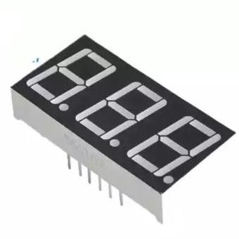 LED DISPLAY 7 SEGMENT 3 DIGIT SEGMEN MERAH 0.56" INCH RED