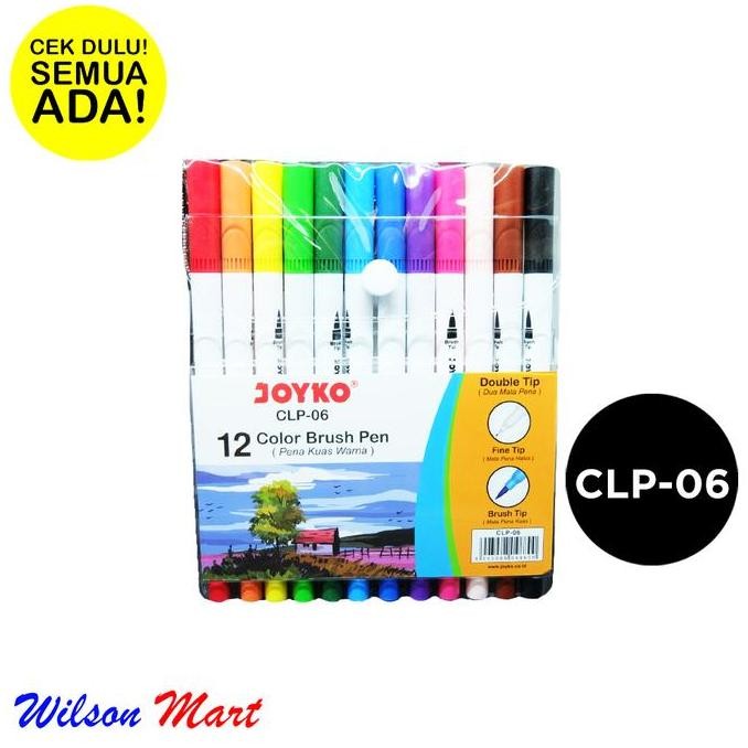 

Sale Joyko Clp-06 Color Brush Pen Isi 12 Warna Pena Kuas Warna