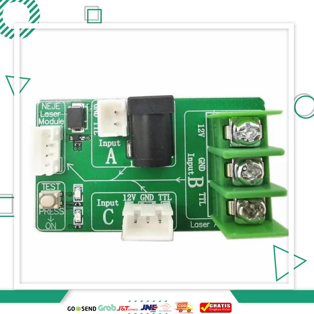 Board Adapter 2-3-4 Pin Neje 20W 30W 40W 80W For Laser Engraver Cnc