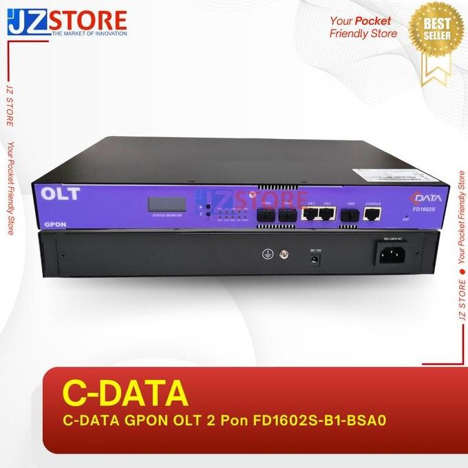 C-Data Gpon Olt 2 Pon Fd1602S-B1-Bsa0 New Stok