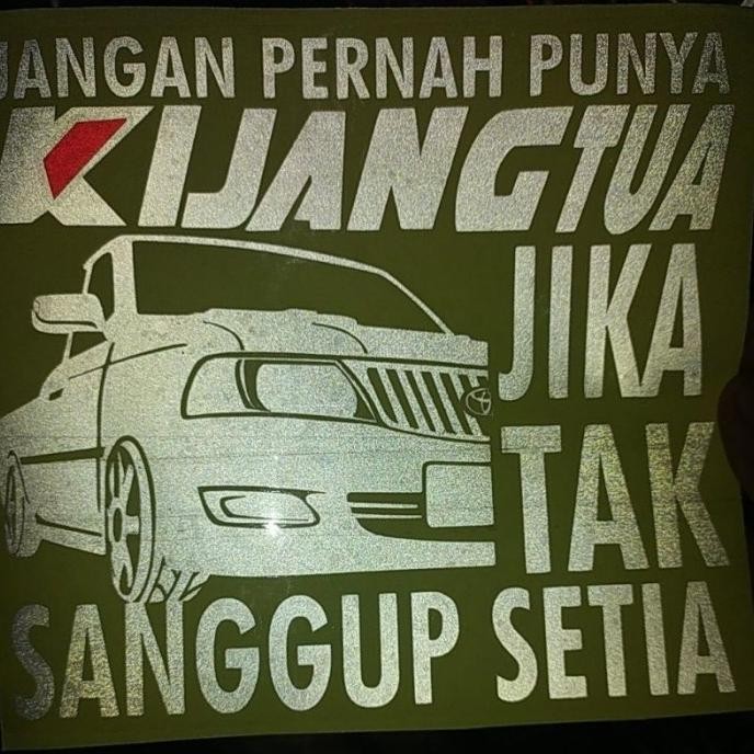 (Expert) sticker cutting kaca mobil kijang pick up