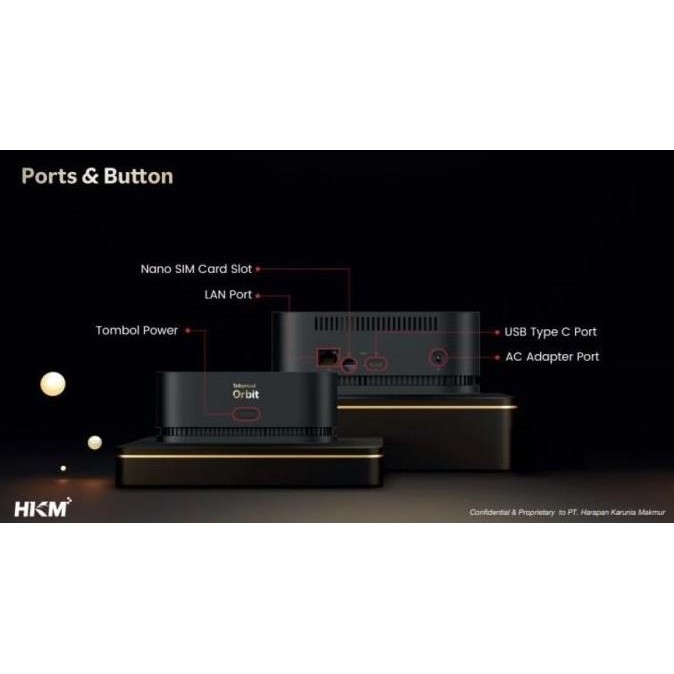 Telkomsel Orbit 5G G1 Modem Wifi 5G & 4Gb Lte Free Kuota 200Gb New Stok
