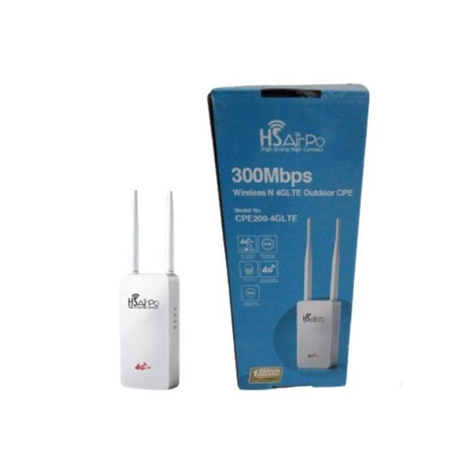 Hsairpo Cpe200 Modem 4G Lte Wireless N 300Mbps  2.4Ghz Modem Outdoor Router New Stok
