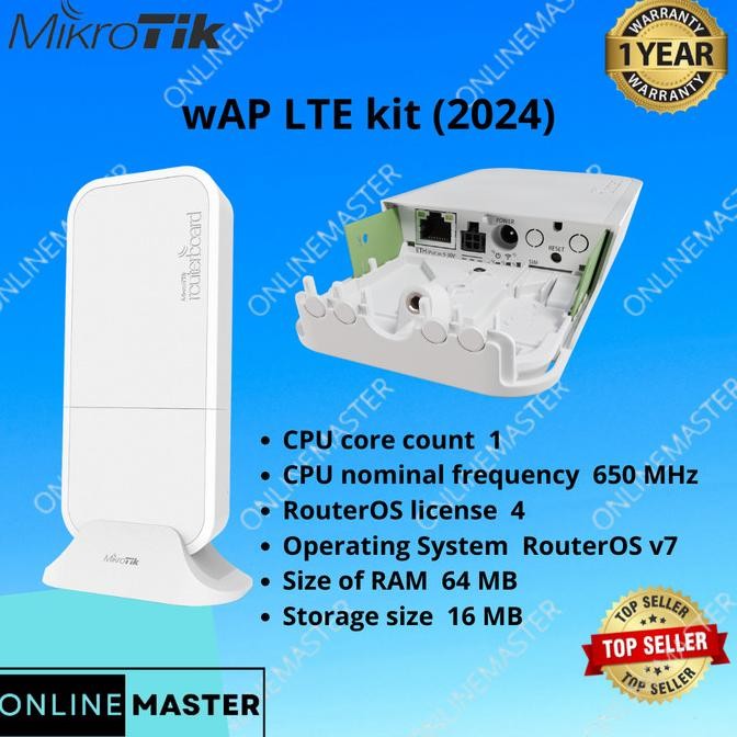 Mikrotik Wap Lte Kit (2024) Wapr-2Nd&Ec200A-Eu Pengganti Rbwap Lte Kit New Stok