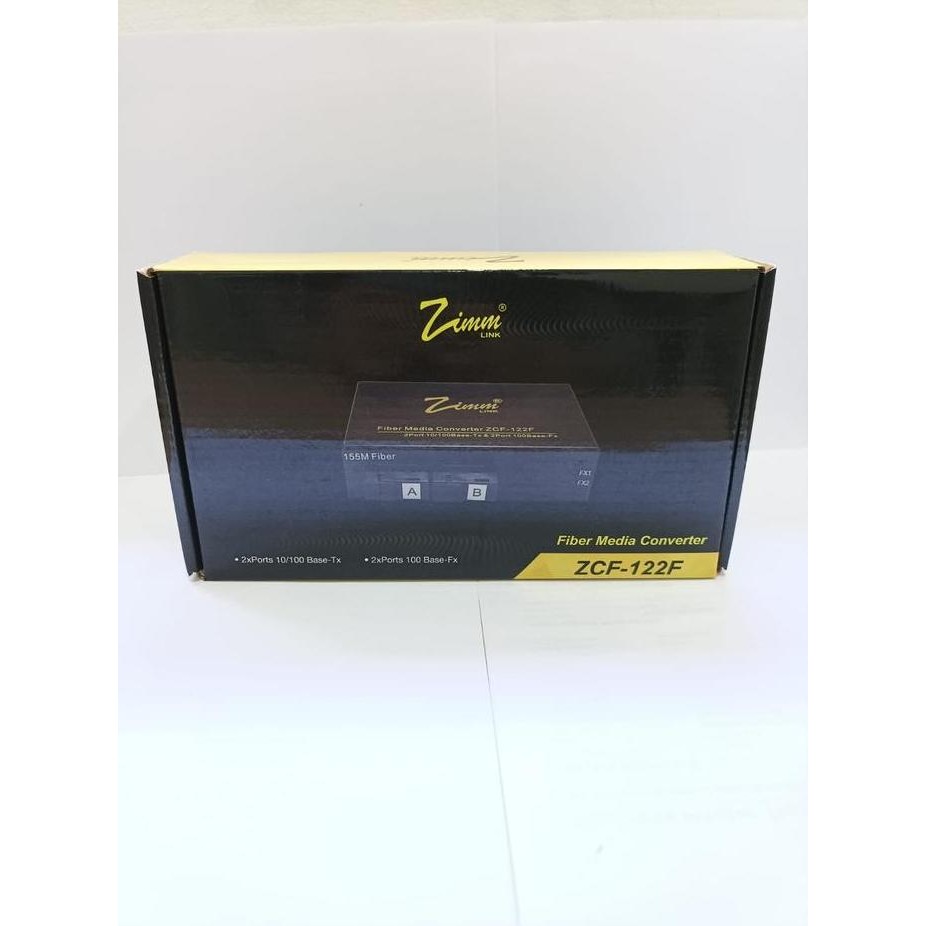 Zimmlink Media Converter Zcf-122F New Stok