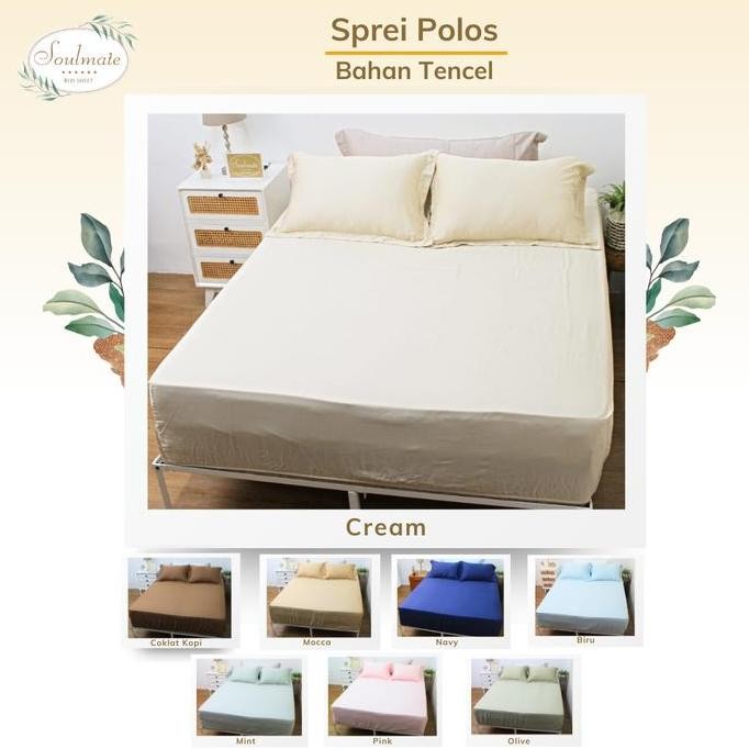 Sprei / Bedcover Serat Bambu Organic Lyocell Polos