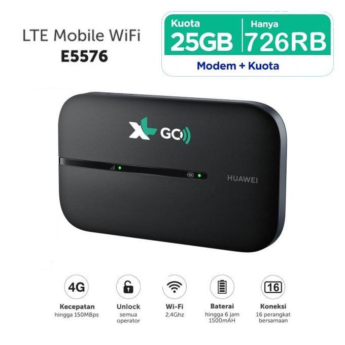Mifi 4G Lte Huawei E5576 Telkomsel 14Gb 60 Hari All Operator New Stok