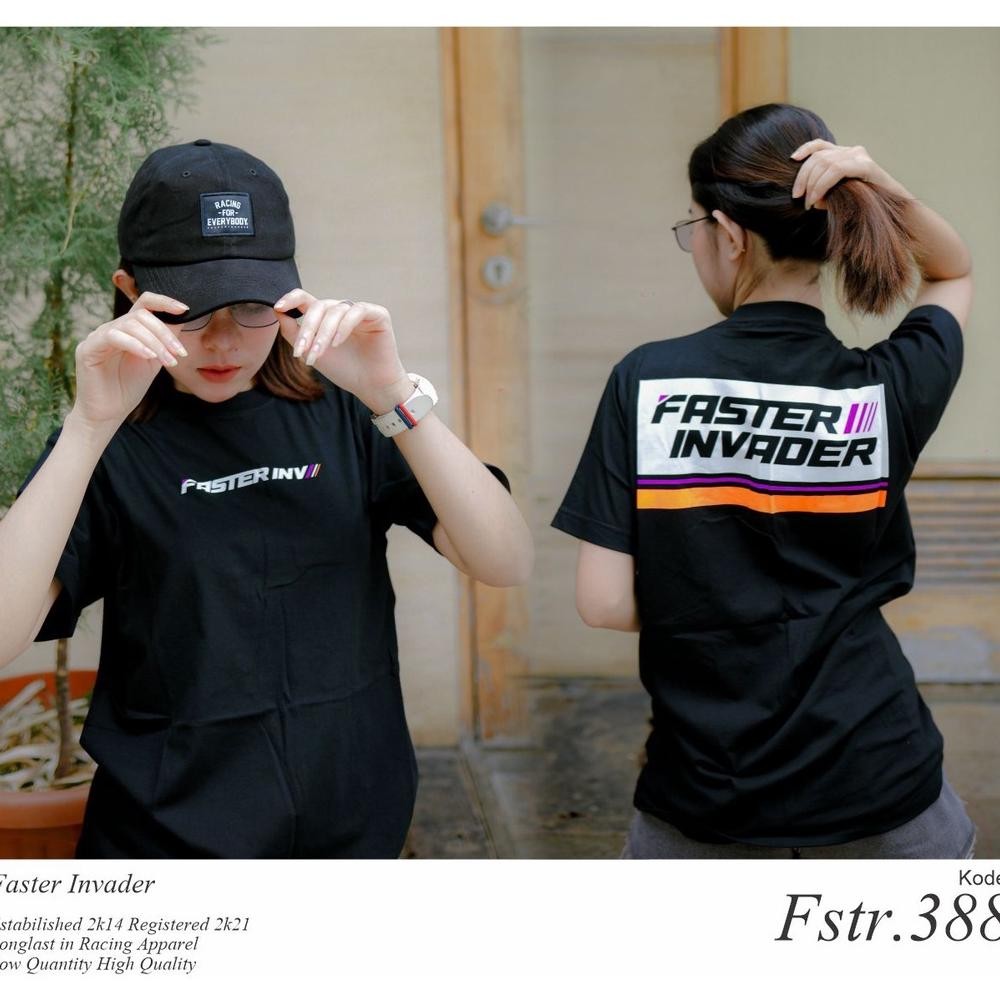 Promo Faster Invader Kaos Oblong Racing Pria Murah Kaos Distro Racing Keren Atasan Pria Baju Balap R