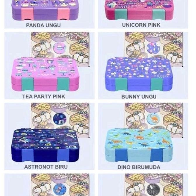 JH8 Kotak Makan New Bento Kotak Makan Anak Karakter Kitchenware Kotak Makan Tritan